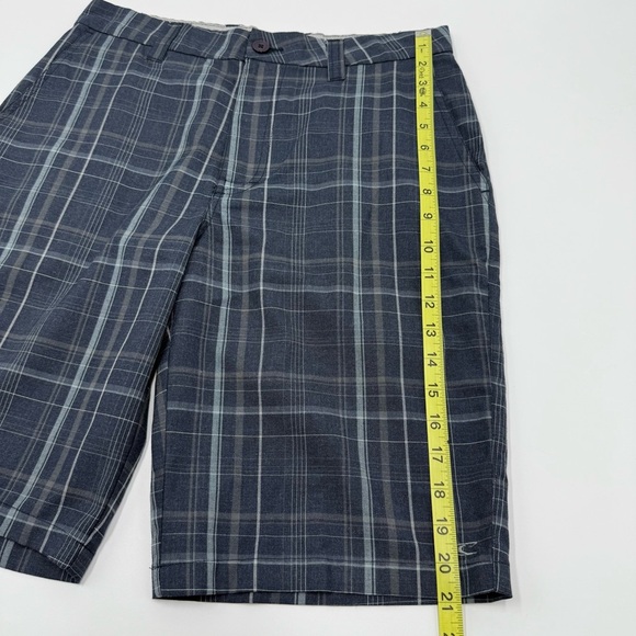 O’Neill Men’s Triumph Blue Heather Plaid Shorts 30 Teen Boy’s - Picture 10 of 13